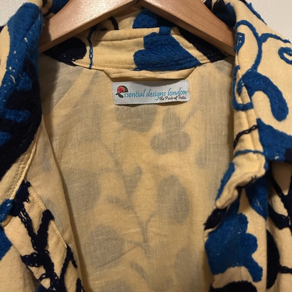 SOLD! Suzani Hand Embroidered Unisex Bolero Short Jacket - Picture 8 of 9